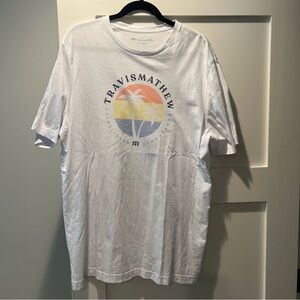 Men’s Travis Mathew Sunset T Shirt Short Sleeve White XL